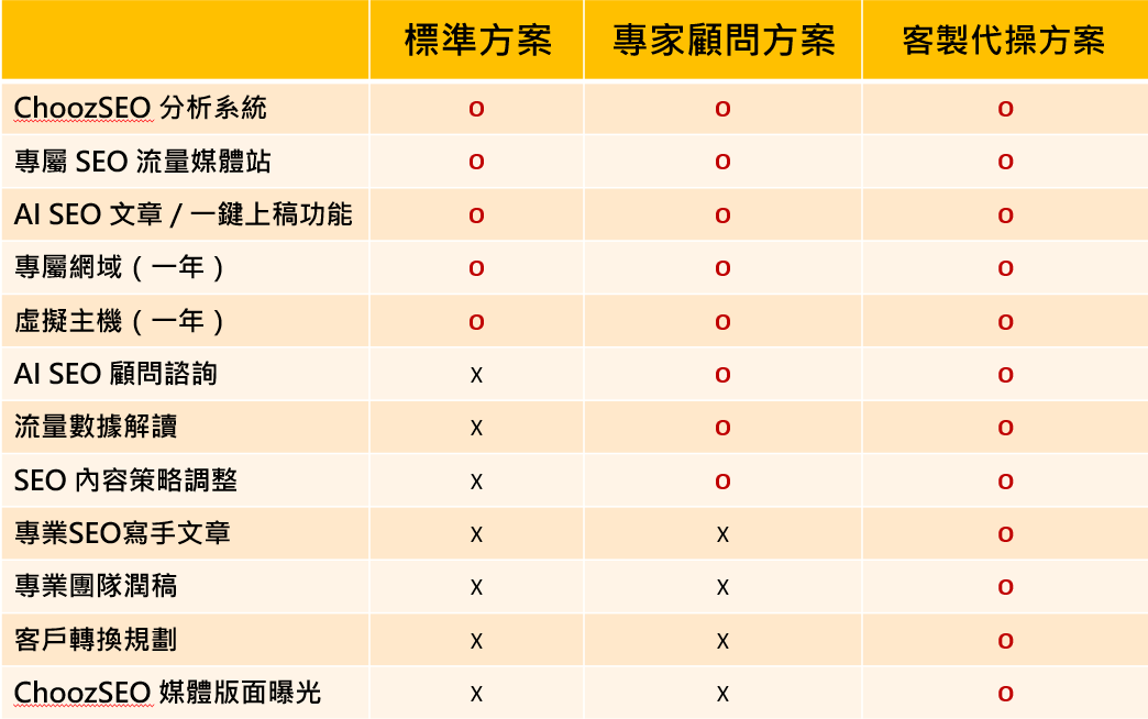 ChoozSEO | VIP 企業方案 (年)